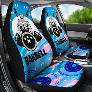 Weightlifting Barbell Universal Fit Car Seat Covers GearFrost