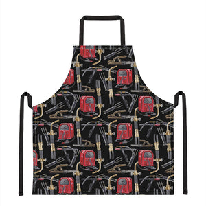 Welding Machine Pattern Print Apron