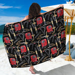 Welding Machine Pattern Print Beach Sarong Wrap