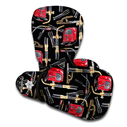 Welding Machine Pattern Print Boxing Gloves