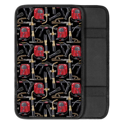 Welding Machine Pattern Print Car Center Console Cover