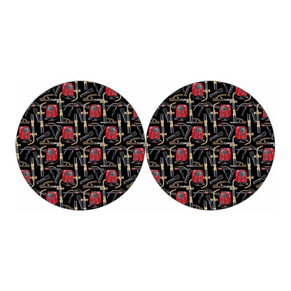 Welding Machine Pattern Print Car Coasters