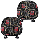 Welding Machine Pattern Print Car Headrest Covers
