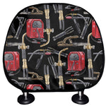 Welding Machine Pattern Print Car Headrest Covers