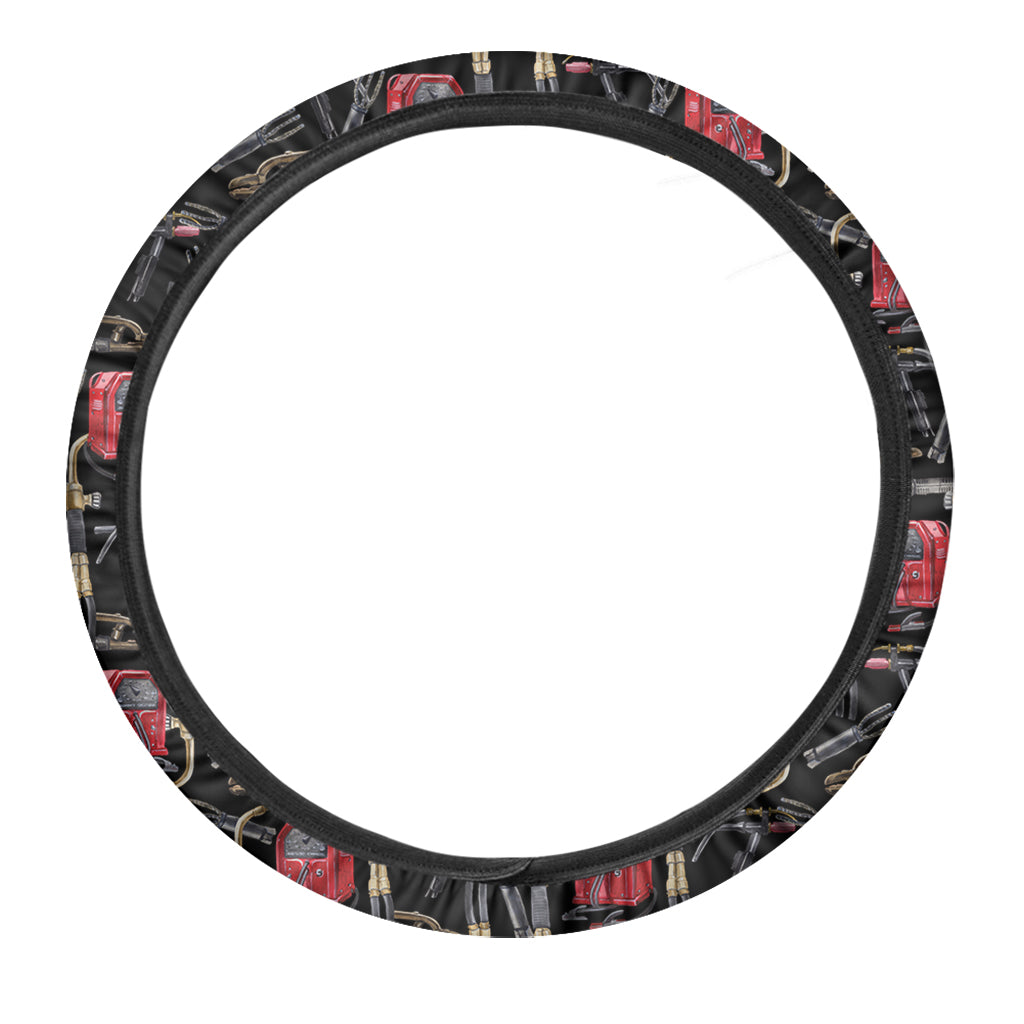 Welding Machine Pattern Print Car Steering Wheel Cover