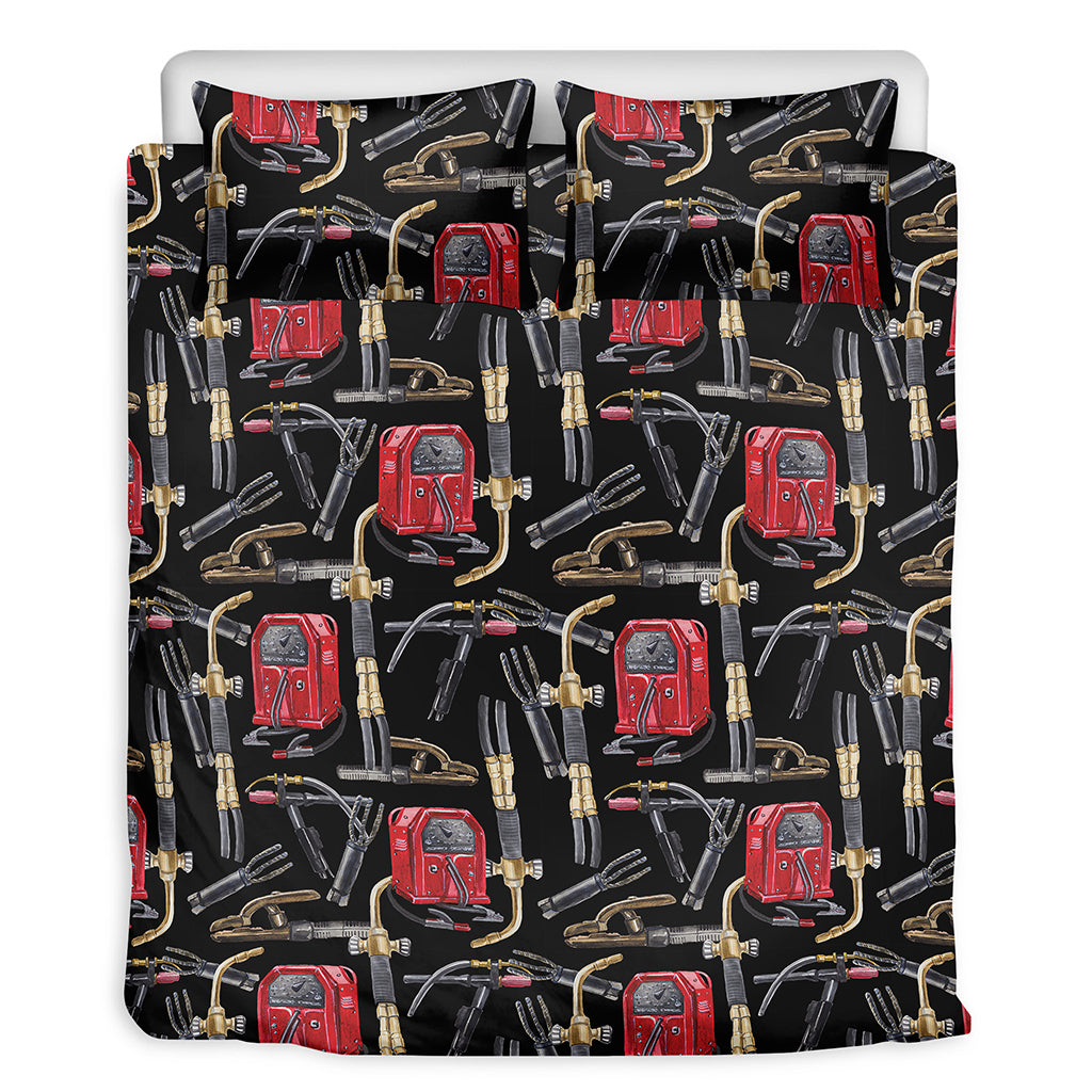 Welding Machine Pattern Print Duvet Cover Bedding Set