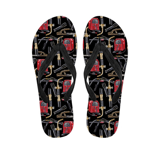 Welding Machine Pattern Print Flip Flops