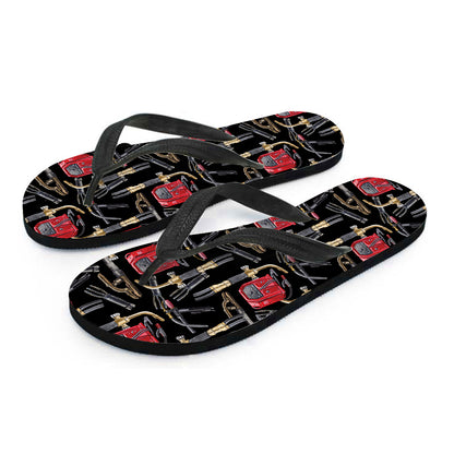 Welding Machine Pattern Print Flip Flops