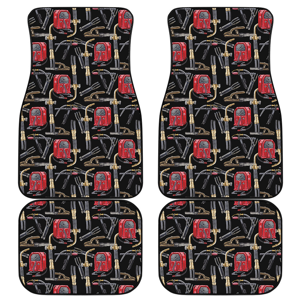 Welding Machine Pattern Print Front and Back Car Floor Mats