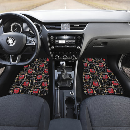 Welding Machine Pattern Print Front and Back Car Floor Mats
