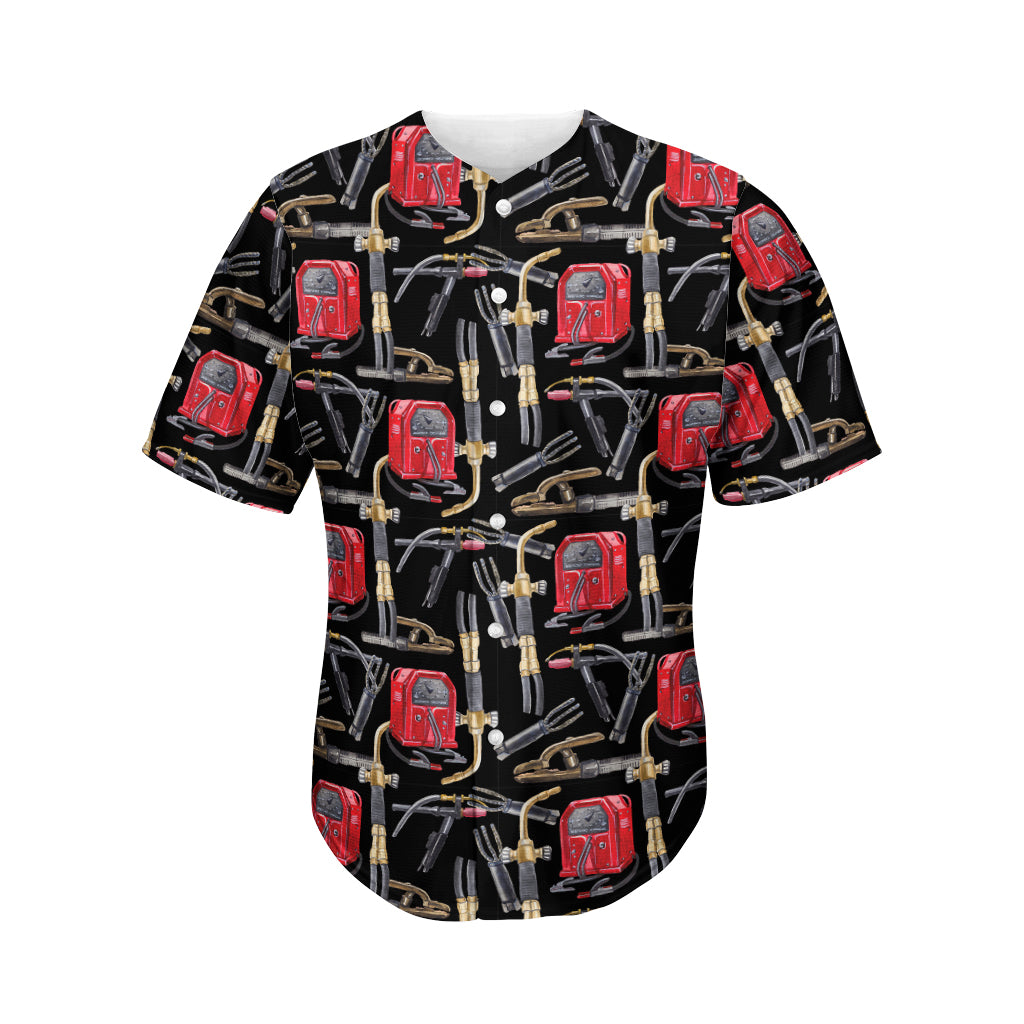 Welding Machine Pattern Print Men's Baseball Jersey