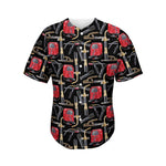 Welding Machine Pattern Print Men's Baseball Jersey