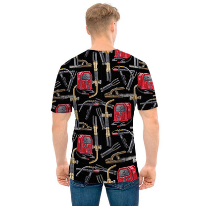 Welding Machine Pattern Print Men's T-Shirt