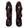 Welding Machine Pattern Print Muay Thai Shin Guards