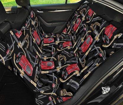 Welding Machine Pattern Print Pet Car Back Seat Cover
