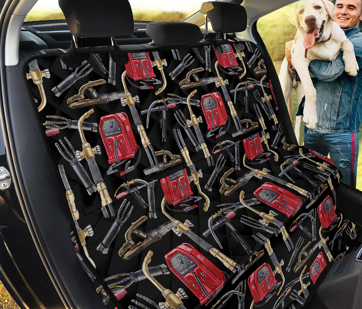 Welding Machine Pattern Print Pet Car Back Seat Cover