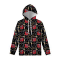 Welding Machine Pattern Print Pullover Hoodie