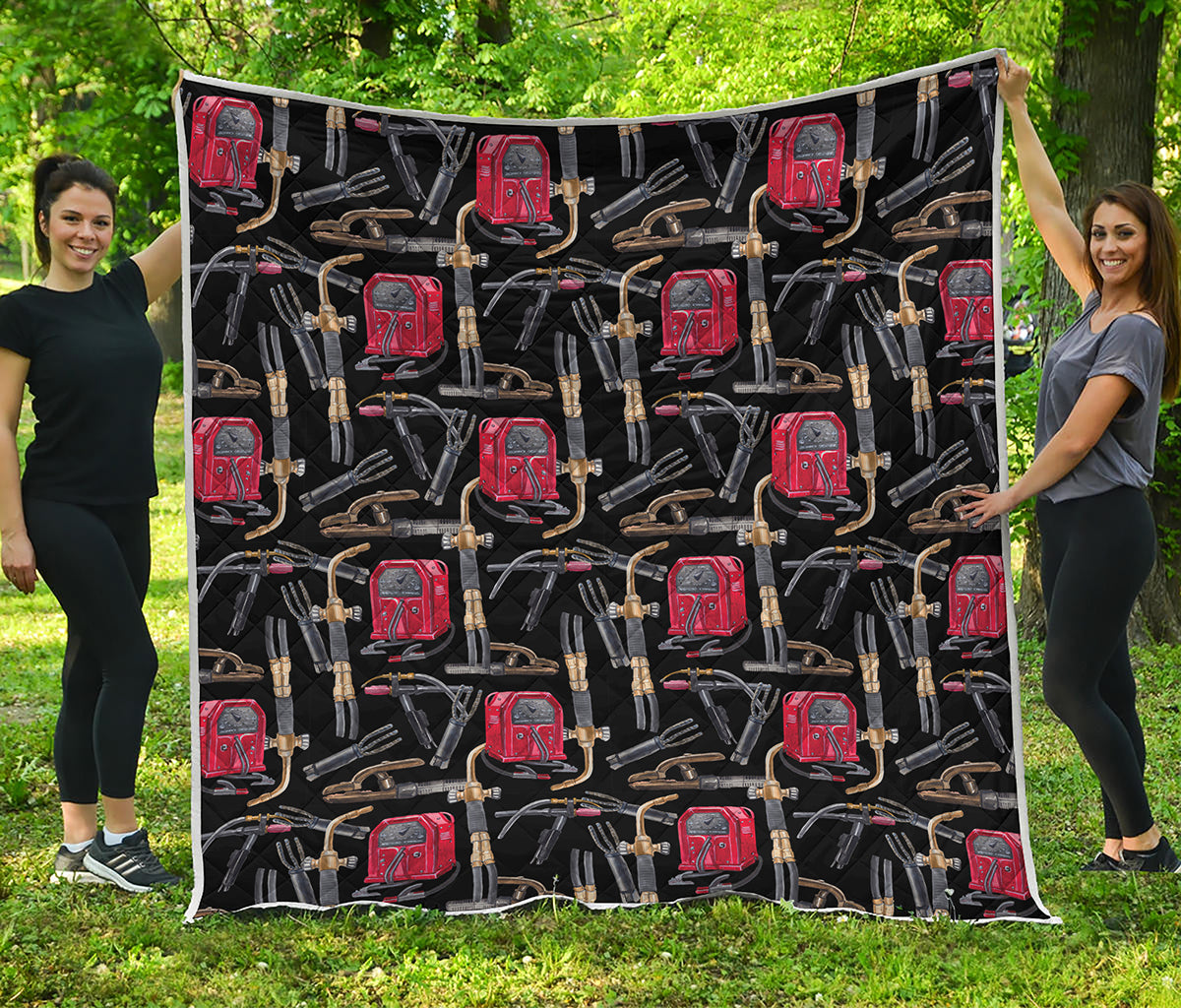 Welding Machine Pattern Print Quilt
