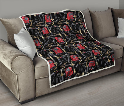 Welding Machine Pattern Print Quilt