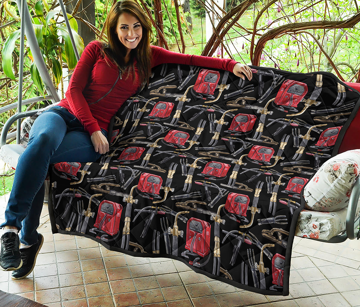 Welding Machine Pattern Print Quilt