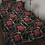 Welding Machine Pattern Print Quilt Bed Set