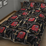 Welding Machine Pattern Print Quilt Bed Set