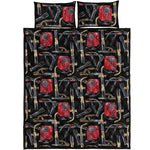 Welding Machine Pattern Print Quilt Bed Set