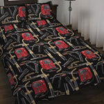 Welding Machine Pattern Print Quilt Bed Set