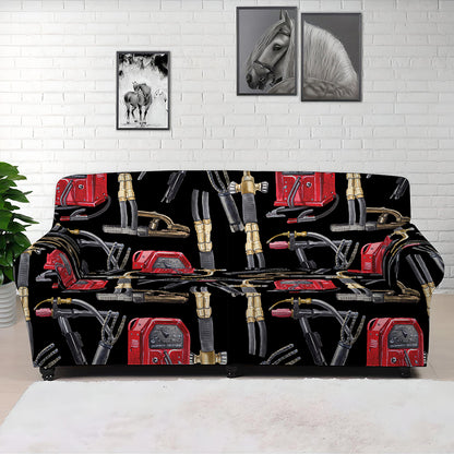 Welding Machine Pattern Print Sofa Cover