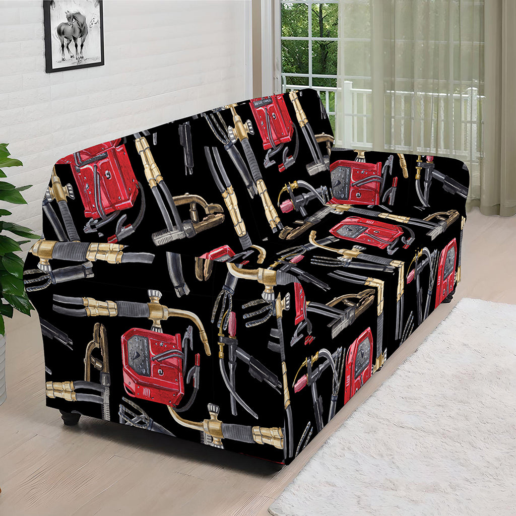 Welding Machine Pattern Print Sofa Cover