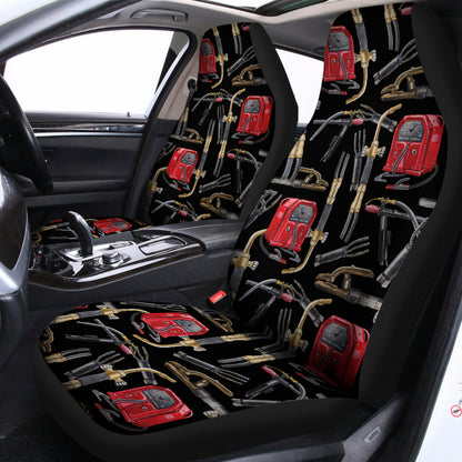 Welding Machine Pattern Print Universal Fit Car Seat Covers