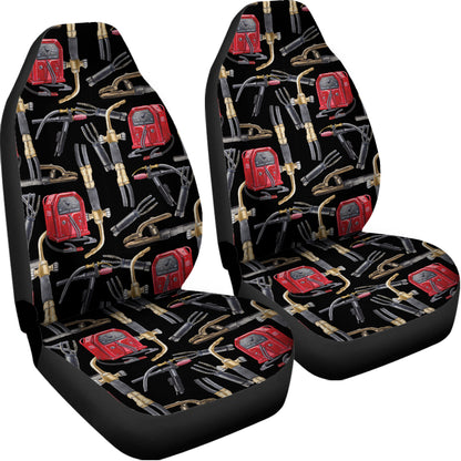 Welding Machine Pattern Print Universal Fit Car Seat Covers