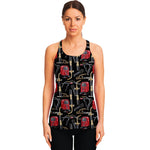 Welding Machine Pattern Print Women's Racerback Tank Top