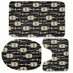 Welding Mask Pattern Print 3 Piece Bath Mat Set