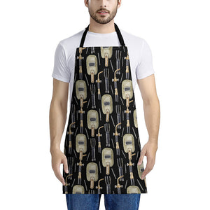 Welding Mask Pattern Print Apron