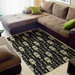 Welding Mask Pattern Print Area Rug