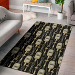Welding Mask Pattern Print Area Rug