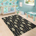 Welding Mask Pattern Print Area Rug