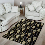 Welding Mask Pattern Print Area Rug