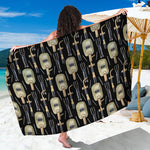 Welding Mask Pattern Print Beach Sarong Wrap