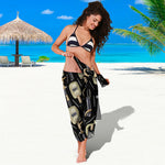 Welding Mask Pattern Print Beach Sarong Wrap