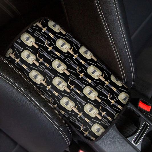 Welding Mask Pattern Print Car Center Console Cover