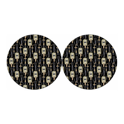 Welding Mask Pattern Print Car Coasters