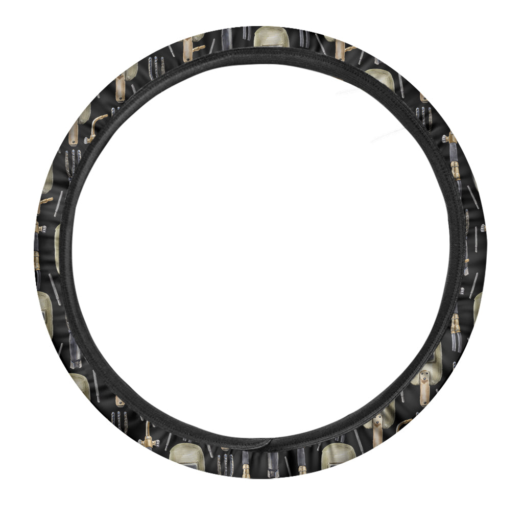 Welding Mask Pattern Print Car Steering Wheel Cover