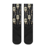 Welding Mask Pattern Print Crew Socks