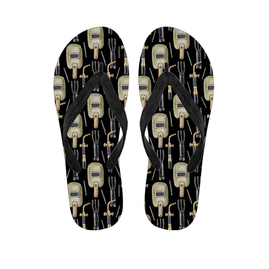 Welding Mask Pattern Print Flip Flops