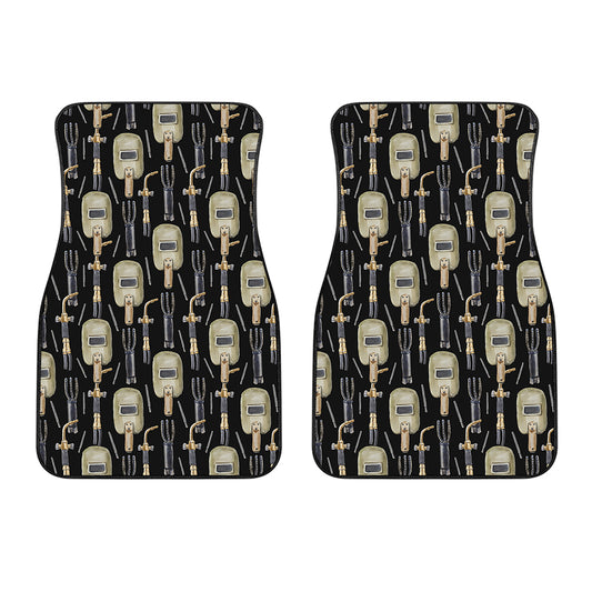 Welding Mask Pattern Print Front Car Floor Mats