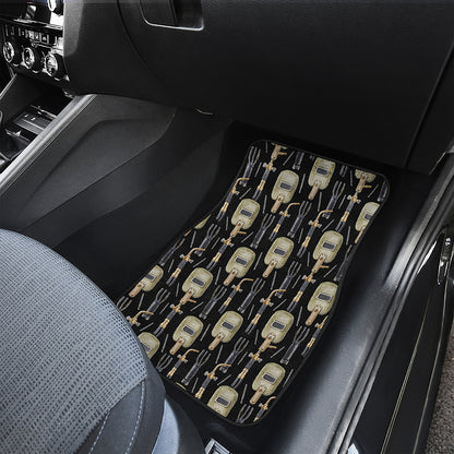 Welding Mask Pattern Print Front Car Floor Mats