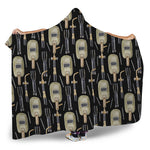 Welding Mask Pattern Print Hooded Blanket