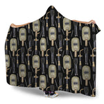 Welding Mask Pattern Print Hooded Blanket